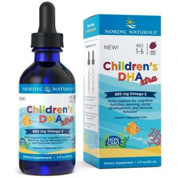 Bambini Omega‑3 Nordic Naturals 1‑6 Anni – DHA Xtra Berry Punch 880 mg (60 ml)
