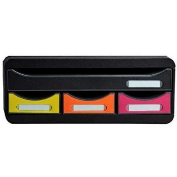 Module de Rangement Exacompta 4 Tiroirs Arlequin