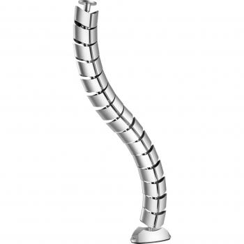 LEVELONE Organizer Cavi Scrivania 650862 Guaina Intrecciata Argento 1pz