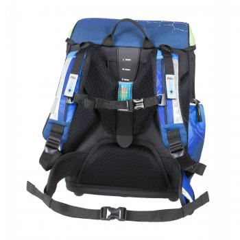 Schneiders Vienna Schulranzen 41 cm – Blau, inkl. Federbox & Sportbeutel