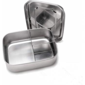 ThermaBox Stainless Steel 3‑Compartment Meal Carrier – BPA‑Free Design