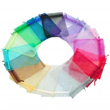 Sac Cadeau Mariage Organza Multicolore 50 Pcs