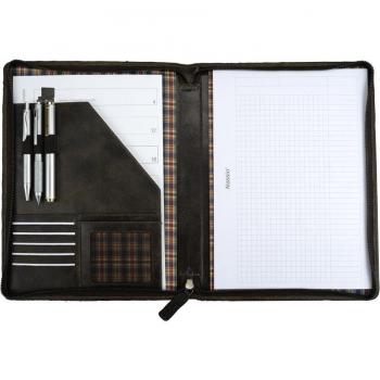 PRIDE&SOUL Schreibmappe, für DIN A4, Leder, braun