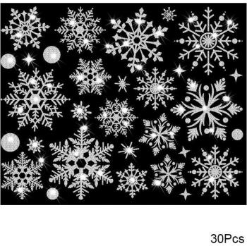 Décorations Flocons Argentés