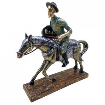 Sculpture Don Quichotte sur Cheval