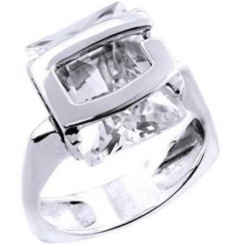 Guess Collection Bague femme GC 1300S1-54 en argent sterling, couleurs argent & violet, taille 54