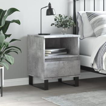VidaXL Bedside Cabinet 40x35x50 cm Concrete Grey Engineered Wood
