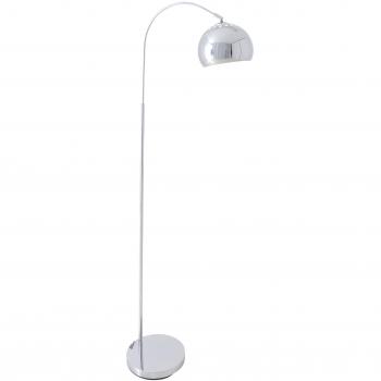 Näve Stehlampe »Style«, 1 flammig, Zuleitung mit Fußschalter, Metall, chrom, E27 max. 40W