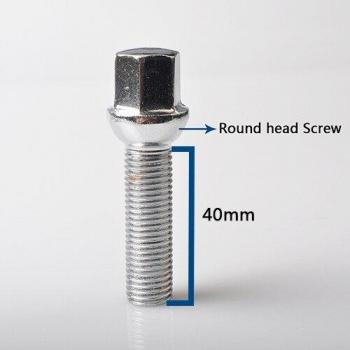 TEEZE 5 Pack Long Wheel Bolts M14x1.5 M14x1.25 M12x1.5 M12x1.25 for Octavia Focus 10.9 Alloy