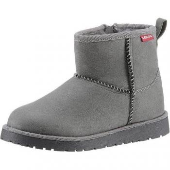 LEVI’S KIDS WINTERBOOT GRAU 31 – Reißverschluss-Stiefel „New Wave“ mit kuscheligem Warmfutter