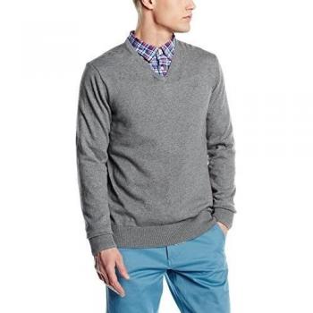 Jersey Dockers de V-Cuello en Algodón y Cachemira