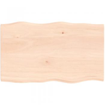 Natural Oak Table Top 100x60x2 cm Live Edge