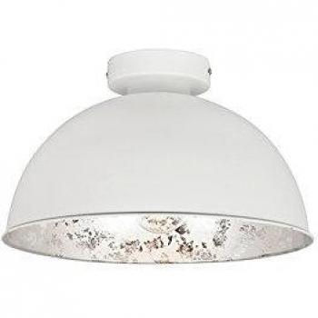 Plafoniera LED bianca/argento 30 cm