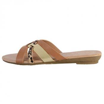 Divine Factory CX4341 – Sandale Confort Camel