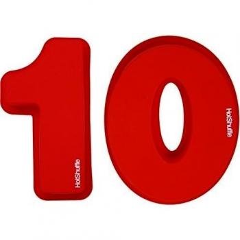 Gran N.º 10: Molde Silicona para Cumpleaños