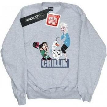 Wreck It Ralph Elsa & Vanellope Kinder-Sweatshirt (9–11 Jahre, Weiß)