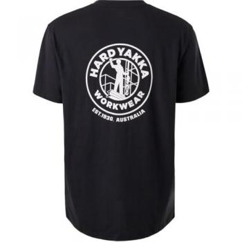 Hard Yakka Heritage Icon Black Tee – 2XL Male