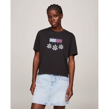 T-Shirt Casual Tommy Jeans Couleur Neutre Manche Courte