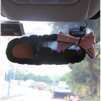 Plush Bowknot Car Interior Comfort Kit