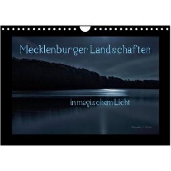 Mecklenburger Landschaften in magischem Licht (Wandkalender 2024 DIN A4 quer) CALVENDO Monatskalender