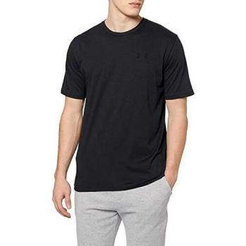 Under Armour Armour UA Left Chest Logo Short Sleeve Mens, Black, M