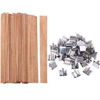 Mechas de cera Paraffin y soja de madera para velas