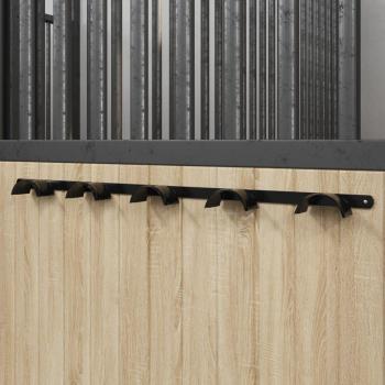 Porte‑Bride noire en fer, 5 pièces – Vidaxl
