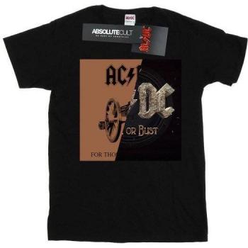 AC/DC Ladies Rock or Bust / For Those About Splice Cotton Boyfriend T-Shirt