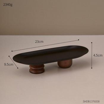 Edelstahl-Dekorationsplatte im skandinavischen Design für Schmuck