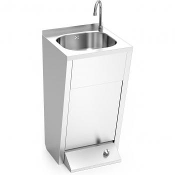 Fricosmos Lavamanos met Pedestal en Eénknopsbediening voor Warm en Koud Water 450x450x850 mm