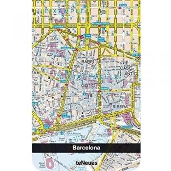 Libreta Apaisada: Mapa de Barcelona ciudad (10 X 15 )