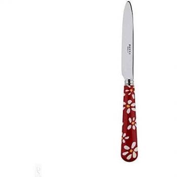 Red 20cm Dessert Knife, Sabre Marguerite Edition