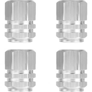 4Pcs Aluminum Car Wheel Valve Dust Covers