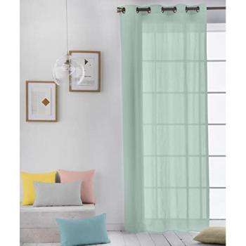 Cortina Visillo Lisa Verde 200 x 260 cm