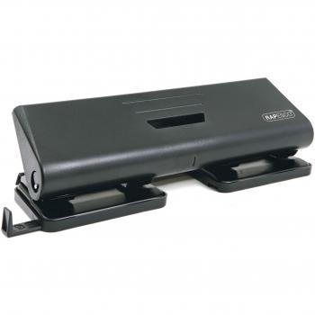 PF75P0B1 4‑Hole Punch, 75 Sheets, Black – Rapesco