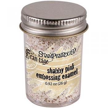 Embellish Pink Shabby Stamp Enamel