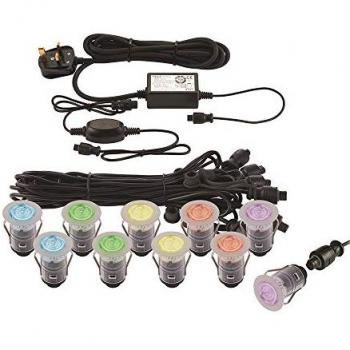Saxby Smart Ikon Outdoor Recessed Ground Light RGB IP67 0.75W Polished Stainless Steel