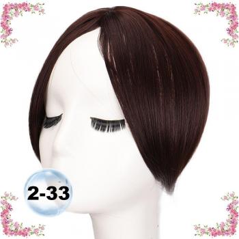XUANGUANG Black Brown Synthetic Bangs