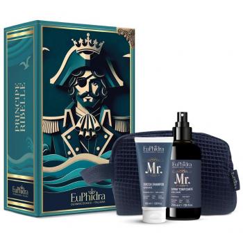Cofanetto Uomo Euphidra “Principe Ribelle” con Pochette + Doccia Shampoo + Spray Corpo