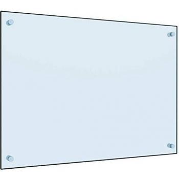 Kitchen Backsplash White 70x50 cm Tempered Glass Vidaxl