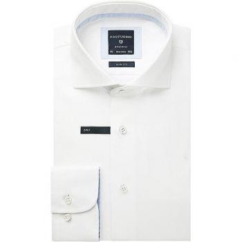 Profuomo Originale Slim Fit Overhemd Lang, Donkerrood, Maat 44