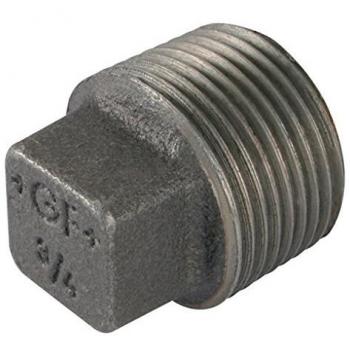 GF-291S Solid Plug (Black) 1 inch