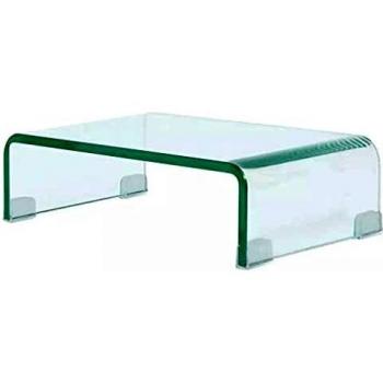 TV Stand/Monitor Riser Glass Clear 40x25x11 cm Vidaxl