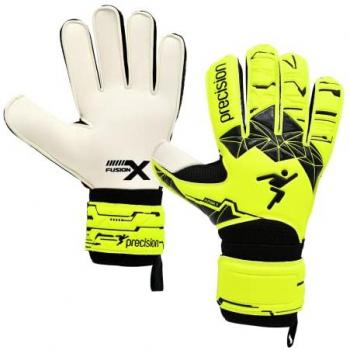 Torwarthandschuhe flacher Schnitt Precision Fusion X Essential
