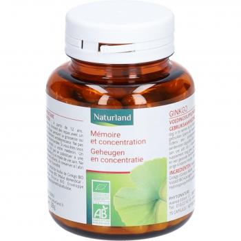 Ginkgo Biloba Naturland – 75 gélules végétaliennes