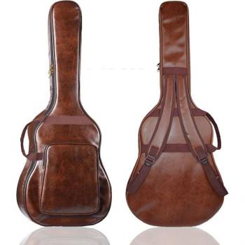 Estuche para guitarra de cuerdas de madera 41 pulgadas, mochila acolchada