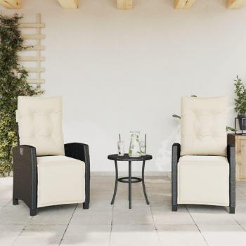 VidaXL Verstellbare Gartensessel mit Fußteil