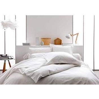 Housse de Couette Aujourd'hui – 140 × 200 cm, Blanc, 57 Fils, 100 % Coton, Chantilly