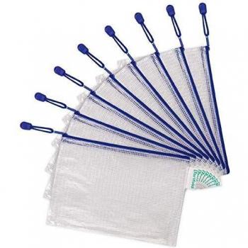 Tarifold Reißverschlusstasche, DIN A5, PVC, blau