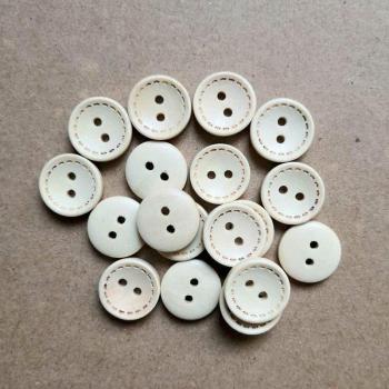 Pack de 50 Botones Redondos de Madera